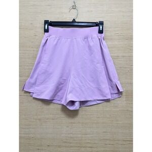 Lululemon Shorts Womens Extra Small XS Purple Ribbed Waist Liner Athletic Gym